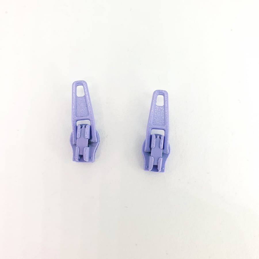 1 Pcs No. 3 Purple Zipper Pull Puller for Nylon Zipper Bag Accessories Supplies
