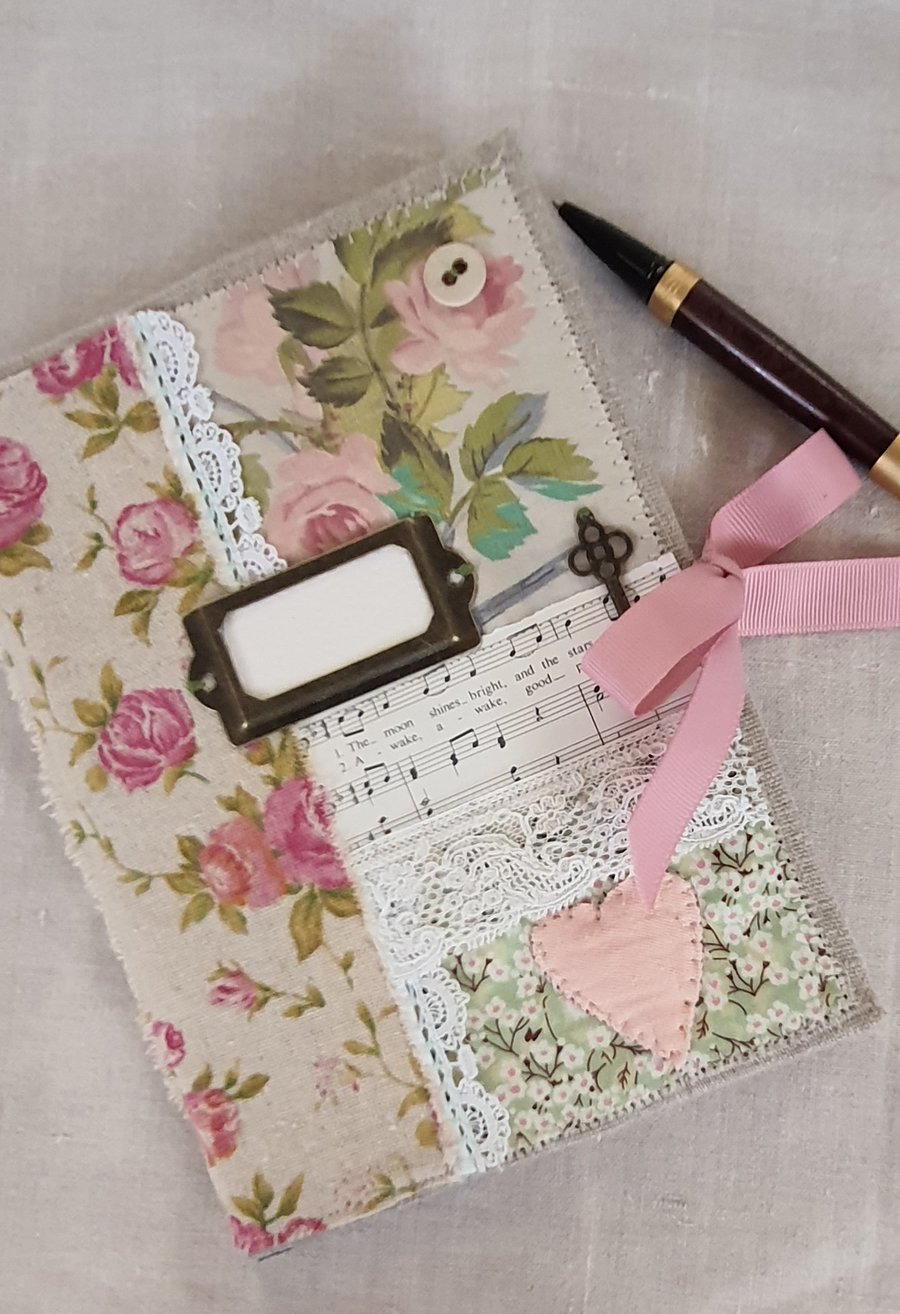 Handmade covered journal