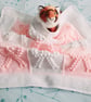 Bow baby girl crochet blanket - Image 1