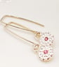 Sterling Silver Pink Tourmaline Earrings  - Image 3