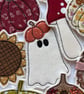 Autumn Pumpkin Ghost Decoration - Image 3