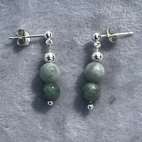 Burmese Jadeite Stud earrings