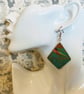Geometric wood earrings - Image 2