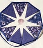 Blue Christmas Bunting - large - reversible  - Image 1