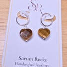 Tiger Eye Gemstone Heart