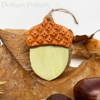 Ceramic acorn decoration 