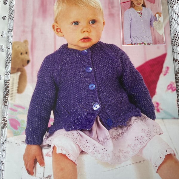 Airfare Snuggly Pearls knitting pattern no 4550 size birth to 7 years