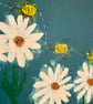 Painting: 'She made a beeline for the daisies' - Image 2