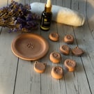 Terracotta Clay Oil Diffuser Pebbles with Dish Aroma Stones: Echoes of Essence