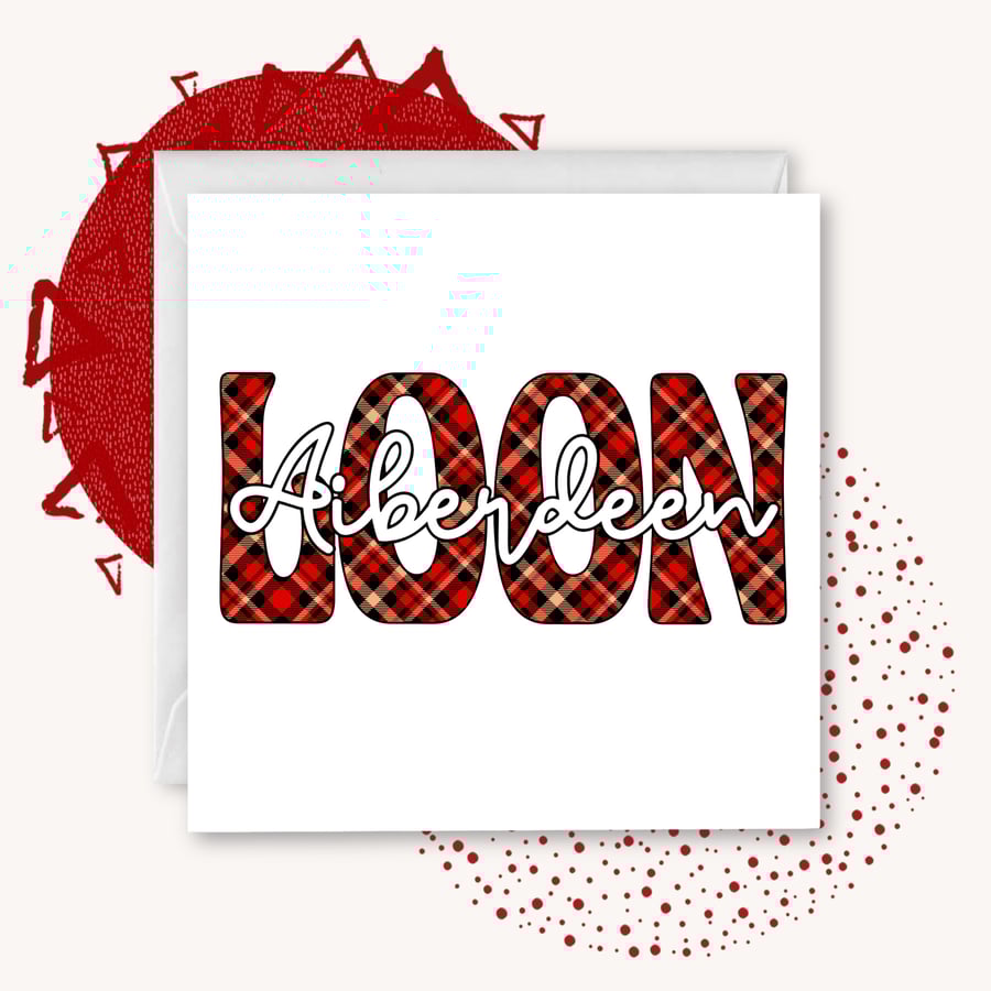 Aiberdeen Loon -   Tartan Doric Greetings Card