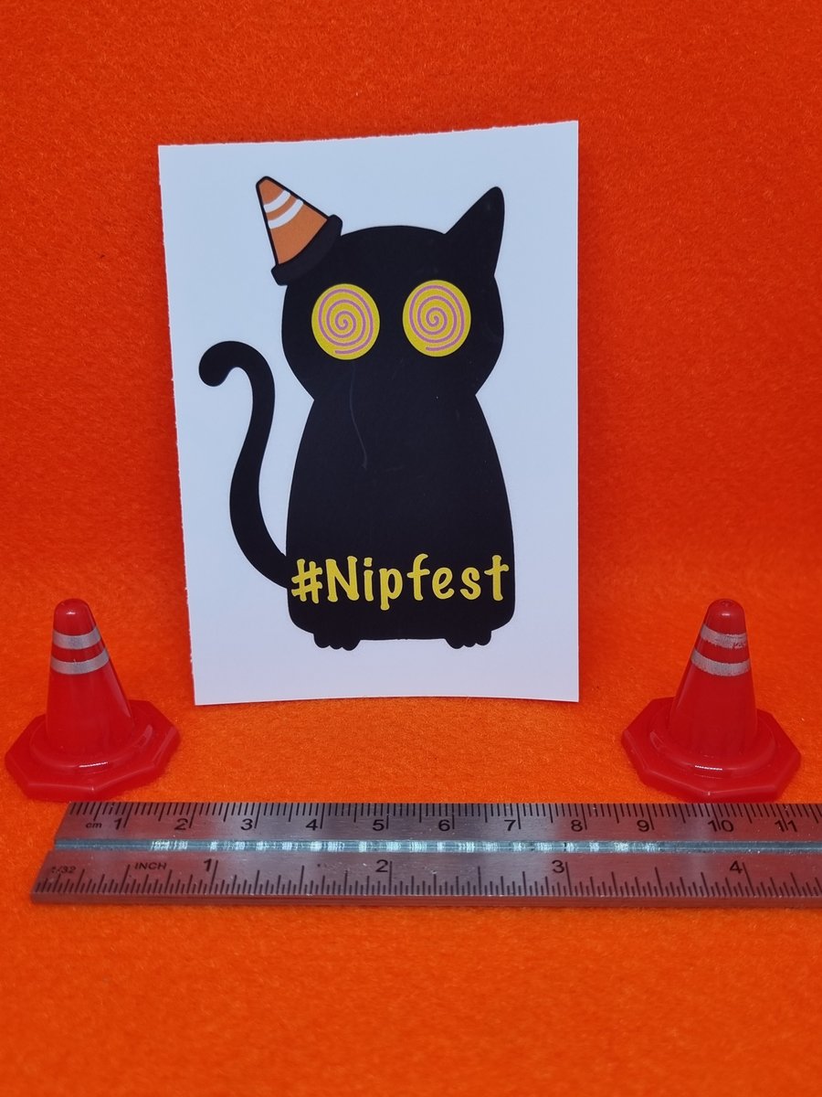 NIPFEST Nipped up kitty icon Iron on transfers 