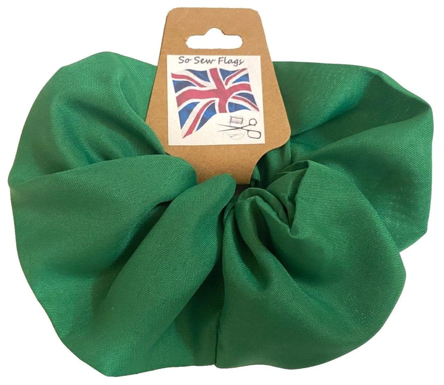 Plain Green Flag Hair Scrunchie Scrunchies Accessory Band Elastic