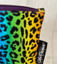 Makeup bags colourful leopard skin cork based - Image 6