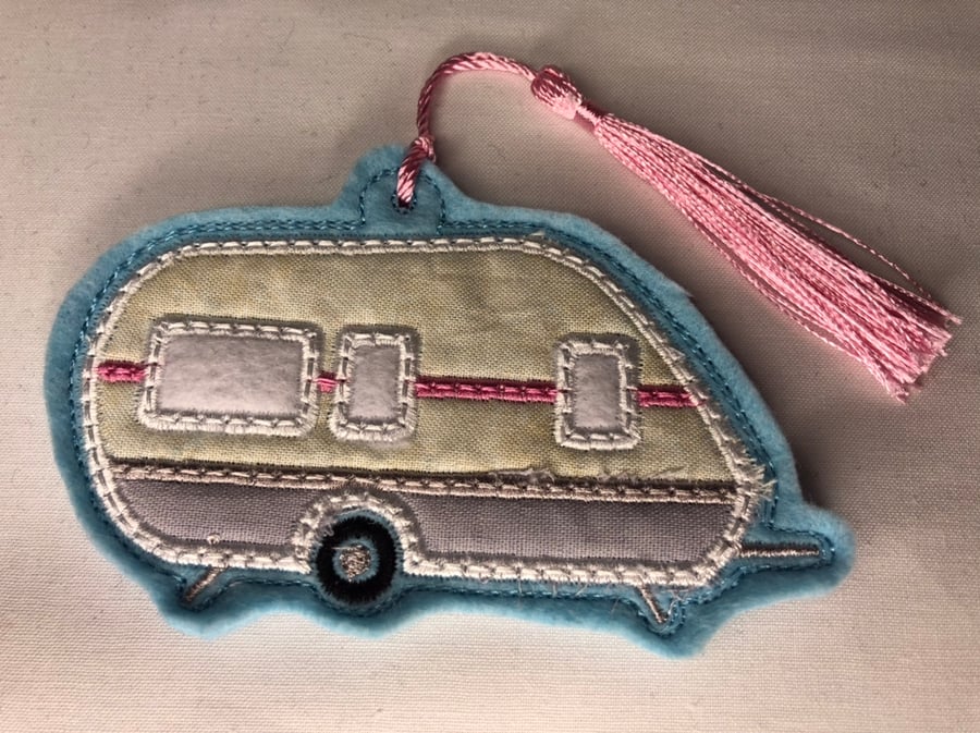 Felt Caravan Bookmark