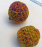 Wool Cat Balls in yellow - Image 1