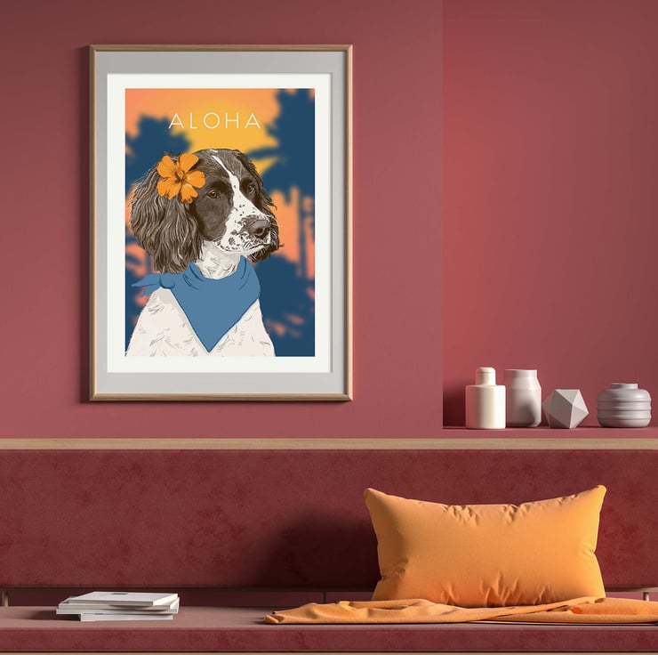 Springer Spaniel art, British dog artist, Spani... - Folksy
