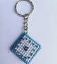 Key Rings, Bag Charm Embroidered with Beads on Plastic canvas - Image 6