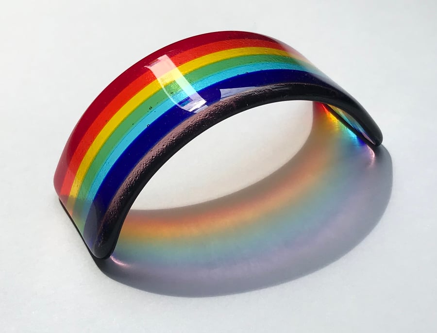 Mini Fused Glass Rainbow