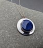 Lapis Lazuli Pendant Sterling Silver Round  - Image 3