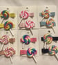 Lollipop hair clips for girls