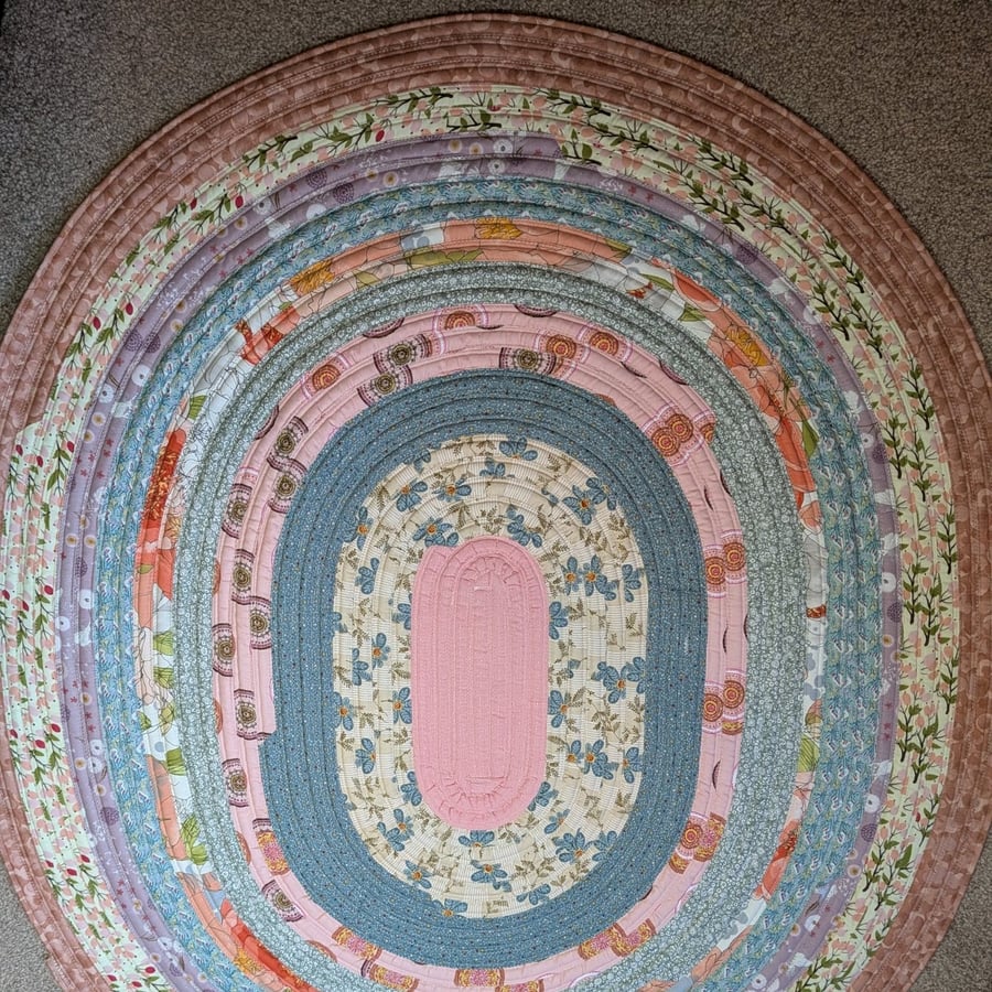 Meadow Twist - jelly roll rug