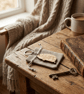 Wooden Caravan Keyring with Gift Bag - Image 6