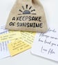 Sunshine Quote Keepsake Bag, 31 Quotes, Positive Uplifting Pick Me Up Wellness - Image 2