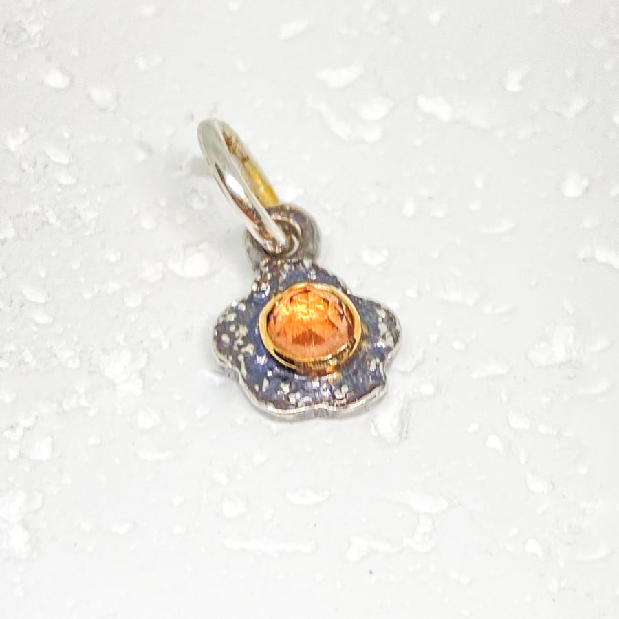 Daisy Silver and Gold Charm Handmade 