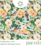 Chaffinches with English Climbing Roses Cotton Tea Towel - Image 8