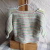 Babies Handknitted Jumper, Pastel Shades, 12 to 18 months, hm62