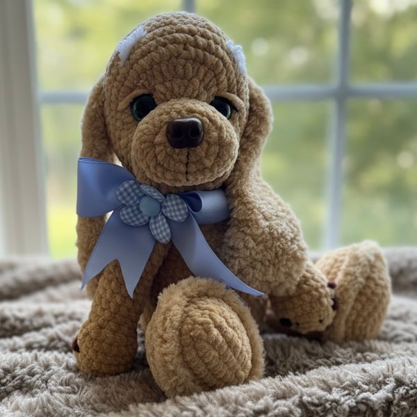 Handmade Crochet Amigurumi Soft Plushie Cocker Spaniel Puppy