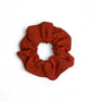 Burnt Orange Linen Scrunchie - Large - Image 1
