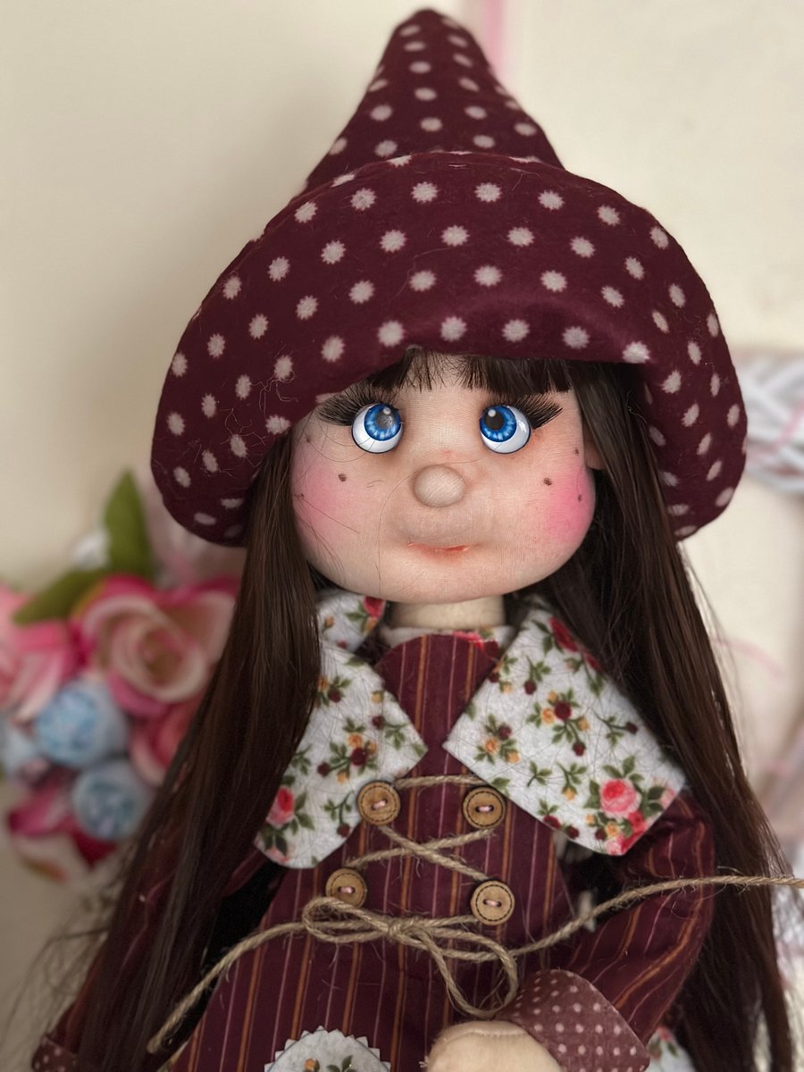 OOAK Handmade Rag Doll Fashionista Soft Toy