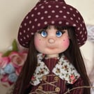 OOAK Handmade Rag Doll Fashionista Soft Toy