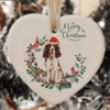 Ceramic Ornament - English Springer Spaniel Dog - Personalised Xmas Decoration