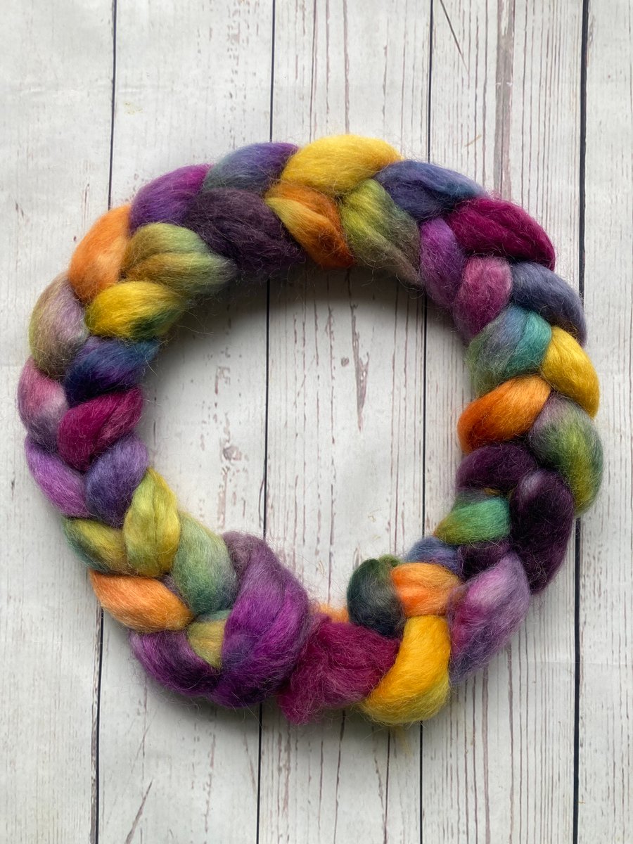 White Massam Spinning fibre 100g OOAK