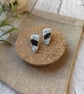 Crushed Glass Geo Cuspid Studs  - Image 6