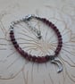 Garnet stone bracelet 