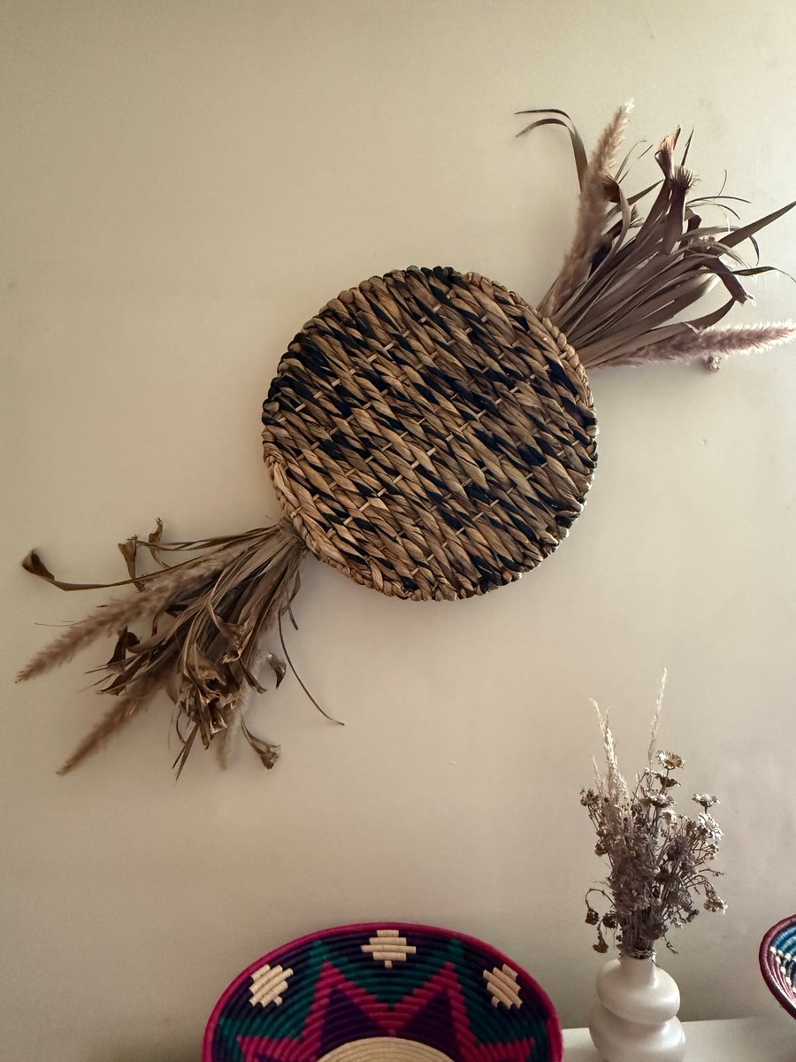 Decorative Raffia and Palms Wall Lamp for Living Room Decoration New