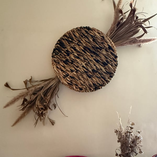 Decorative Raffia and Palms Wall Lamp for Living Room Decoration New