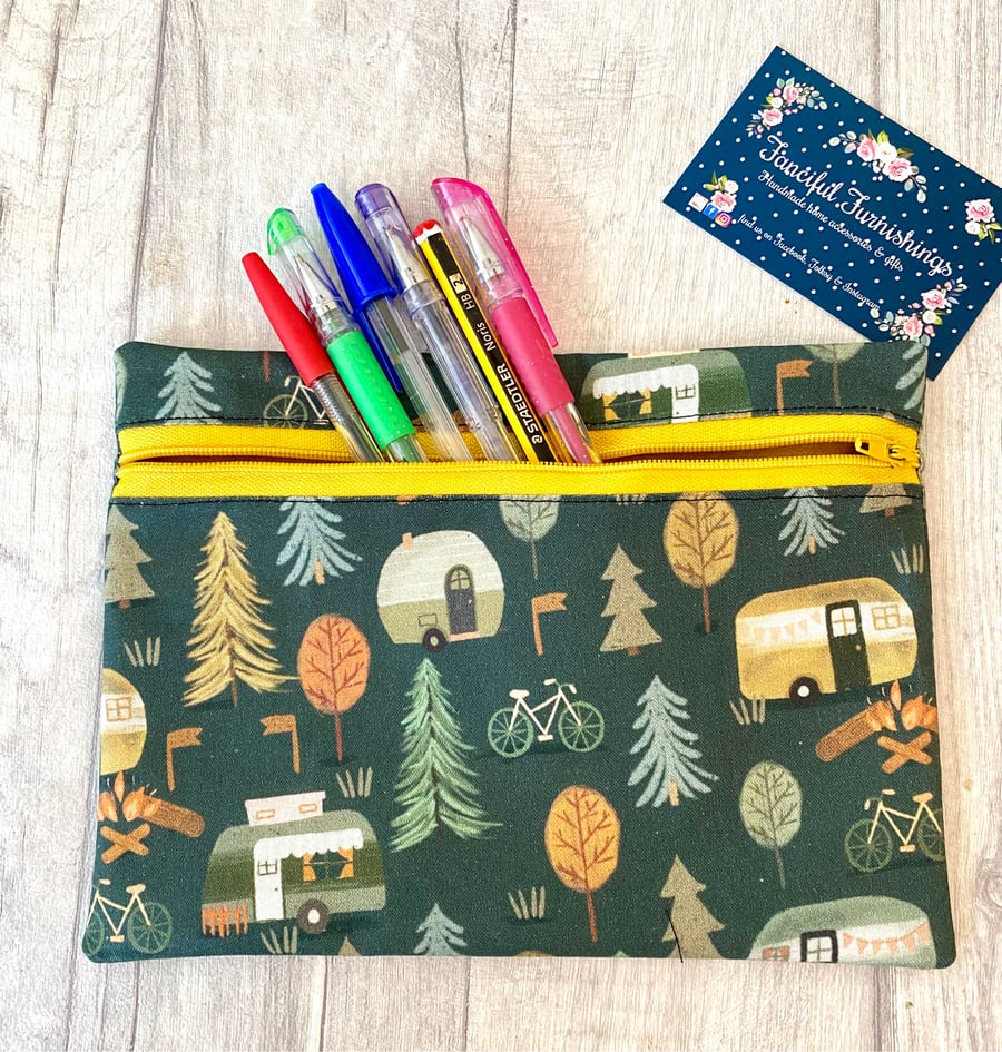 Zip Up Pouch - Pencil Case - PERSONALISATION AVAILABLE 