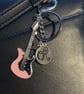 Olivia Rodrigo Electric Guitar Pink Bag Charm