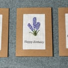 Hand Sewn Flower Card Trio (Set 1)