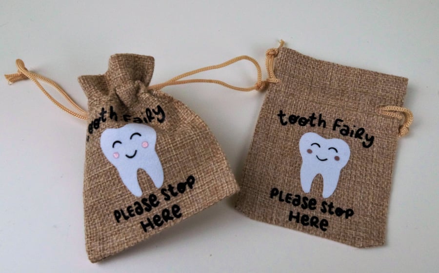 Tooth Fairy Drawstring Bag