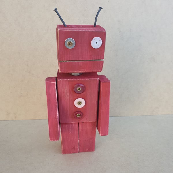 ScrapBots - Bobby Buttons. Ornamental Robot mad... - Folksy
