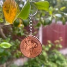 Personalised Wooden Pet Memorial Keyring