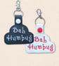 Bah Humbug Keyring - Funny Christmas Faux Leather Accessory - Image 1