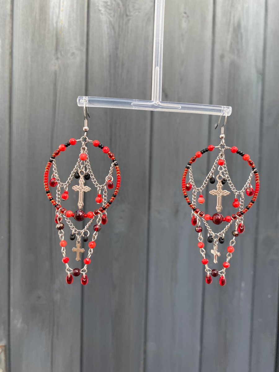 Catriona - Boho Goth Earrings 