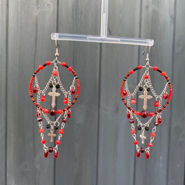 Catriona - Boho Goth Earrings 