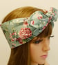 Floral hair tie headband self tie swing pin up style hair scarf rockabilly  - Image 3